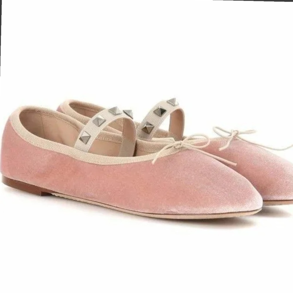 Valentino Rockstud Poudre Ballet Flat size 38